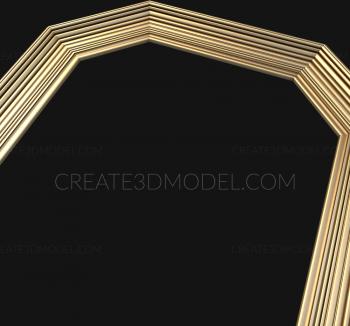 Figured frame (RMF_0205) 3D model for CNC machine